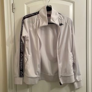 I am selling a small white zip up hoodie